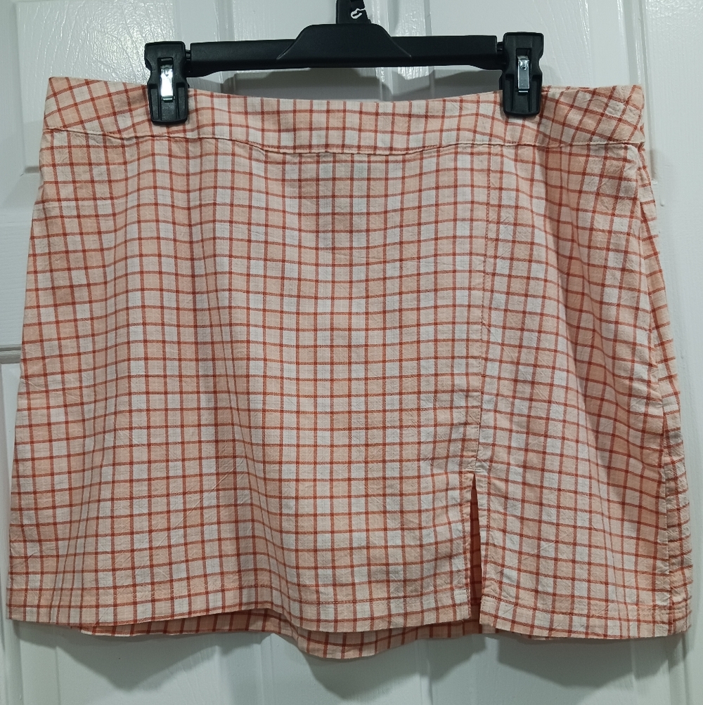 Arizona Plaid Juniors Skirt XL